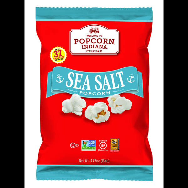 Popcorn Indiana Popcorn Sea Salt 4.75 oz., PK12 8435710040